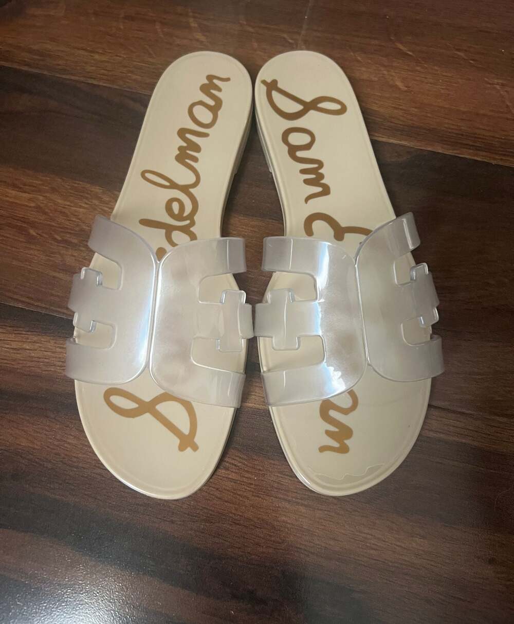 NEW Sam Edelman Bay Jelly Slide Sandals, Size 9 - Picture 2 of 7